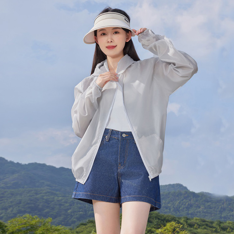 Reflective Jacket Running - Chaqueta mujer verano protección solar abrigo