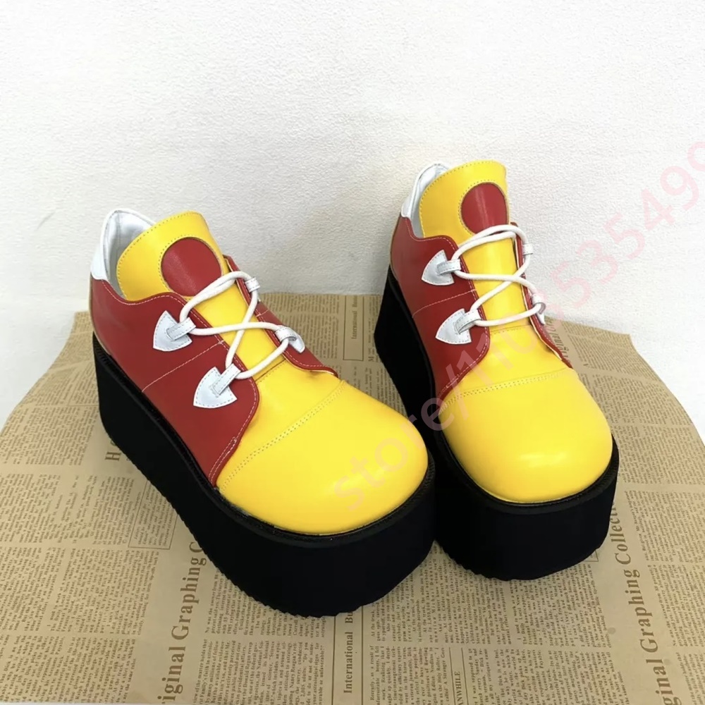 Street Fashion Y2K - Zapatillas de plataforma con bloques de