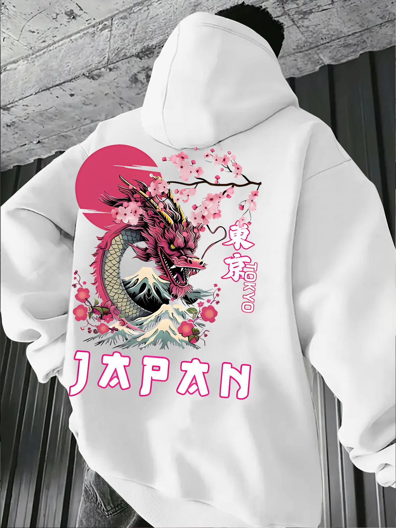 Street Fashion Tokyo - Sudadera con Capucha de Manga Larga