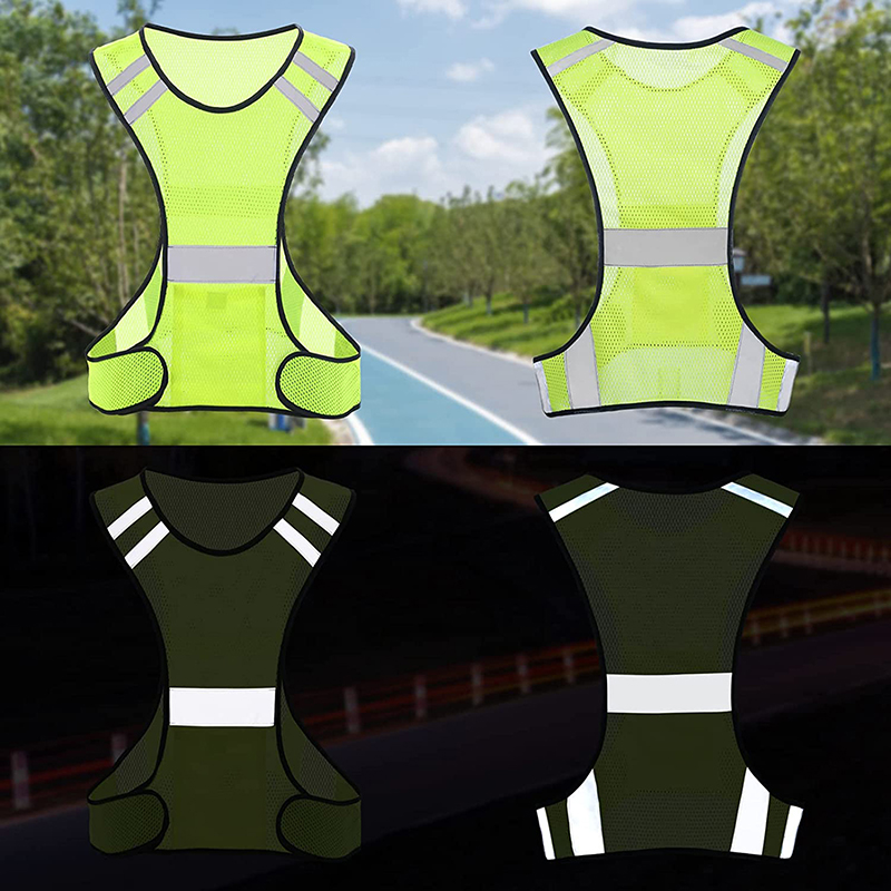 Reflective Jacket Running - Chaleco de Seguridad Reflectante de Malla