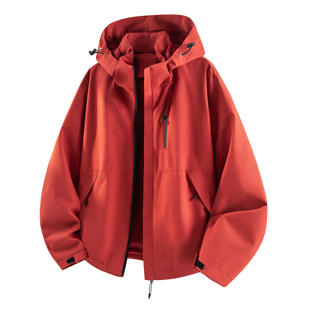 Reflective Jacket Running - Chaqueta Impermeable para Hombre, Talla Grande,