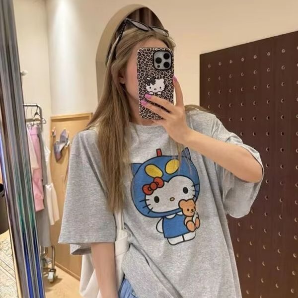 Street For Fashion - Camiseta de manga corta con estampado