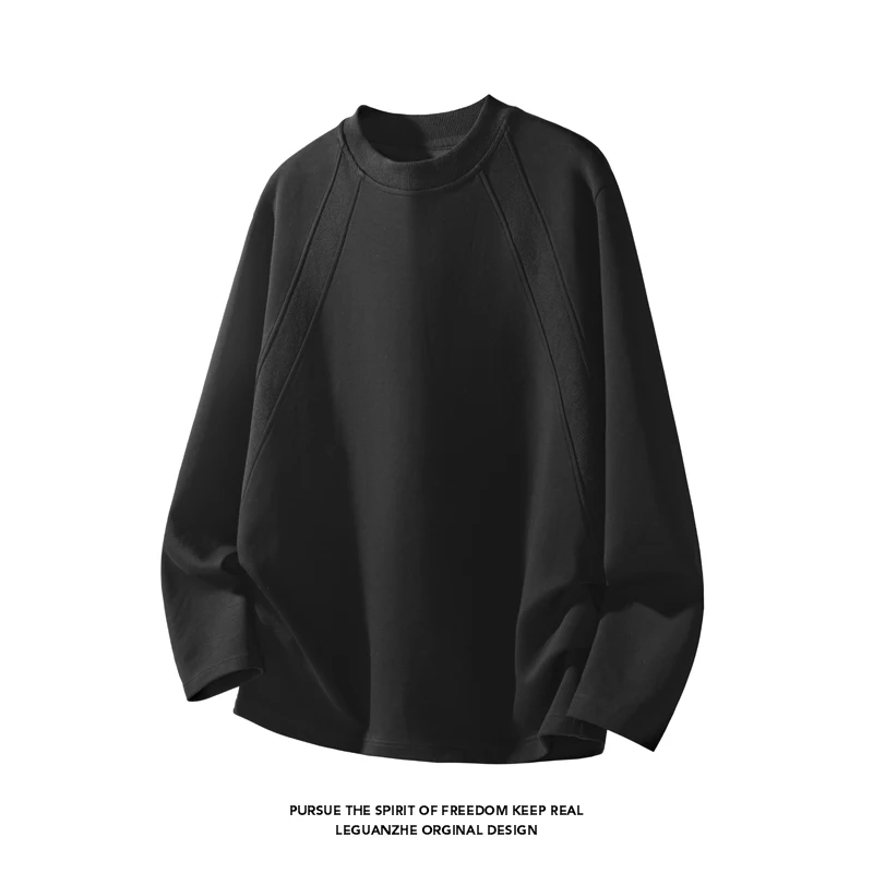 Street For Fashion - Camiseta de manga larga con cuello