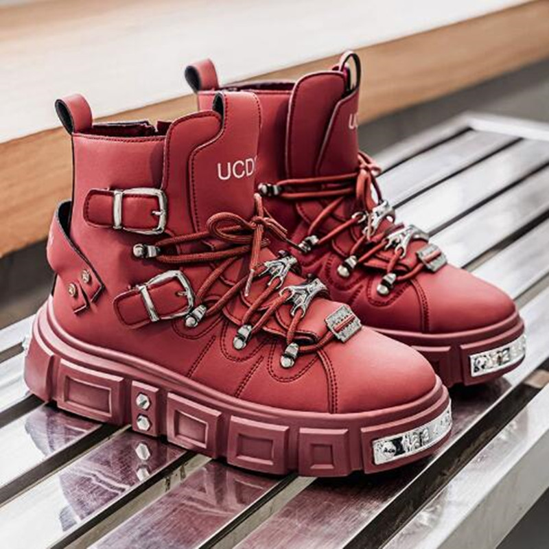 Zapatillas de lujo con remache - Street Fashion Punk reseña y precio