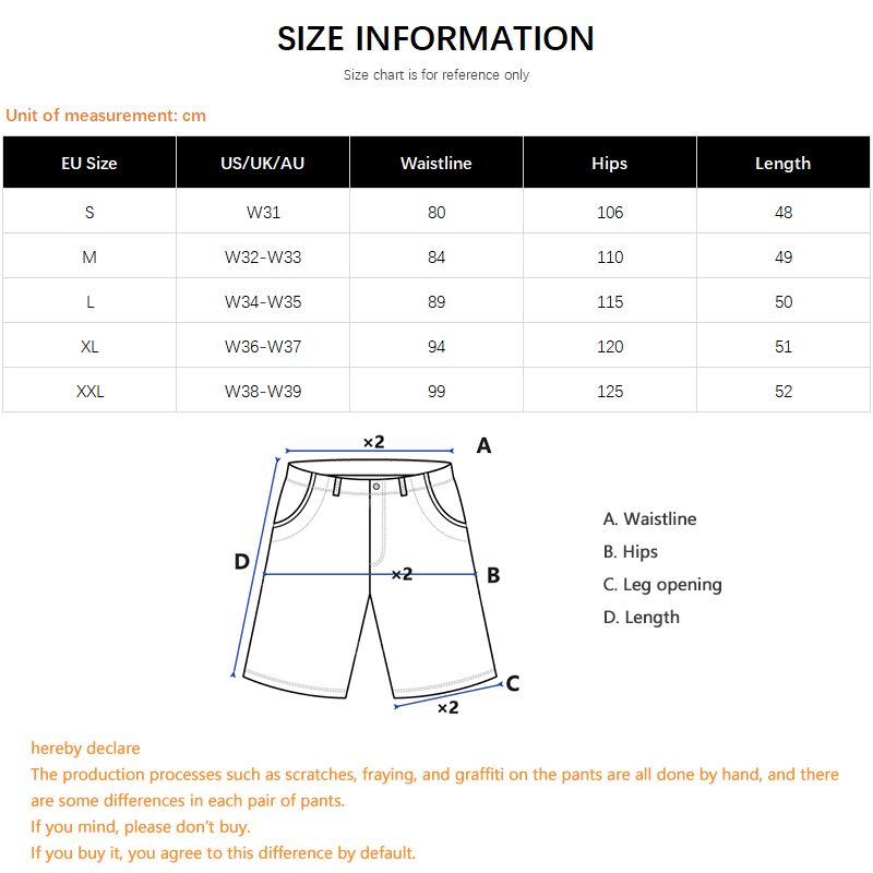 Pantalones Cortos de Mezclilla - Street Fashion Jeans Men reseña y precio