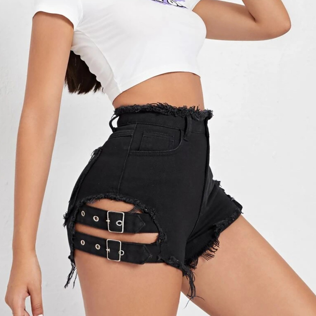 Shorts de mezclilla de cintura - Street Fashion Hot reseña y precio