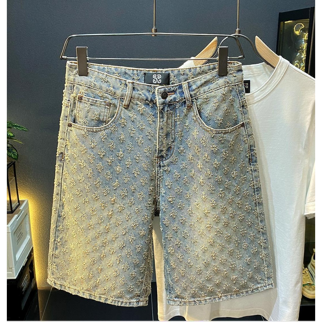 Pantalones Cortos de Mezclilla - Street Fashion Jeans Men reseña y precio