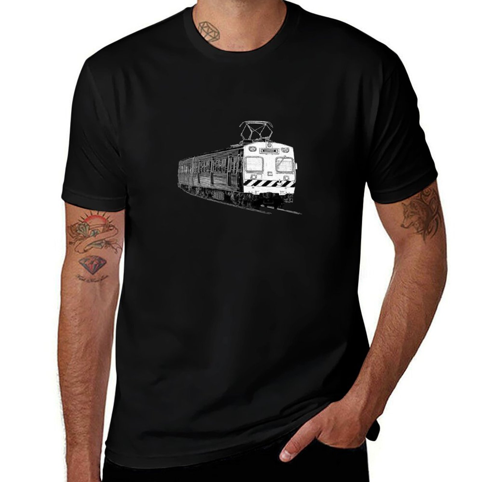 Camiseta de tren Hitachi de Me - Street Fashion Melbourne reseña y precio