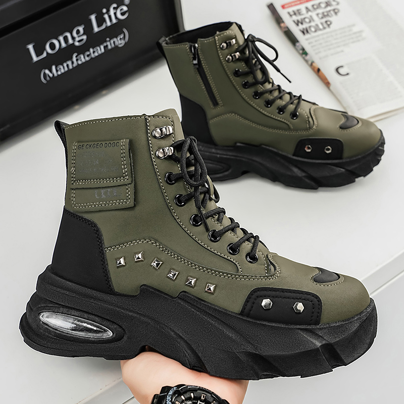 Botas de hombre, diseño de cue - Street Fashion Punk reseña y precio