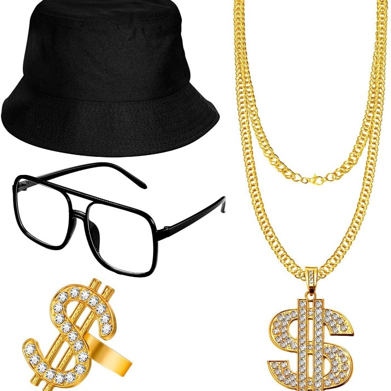 Traje de hip-hop de los años 8 - Street Fashion Loverboy Hat reseña y precio