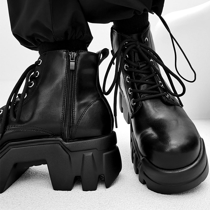 Botas de moda de lujo para hom - Street Fashion Punk reseña y precio