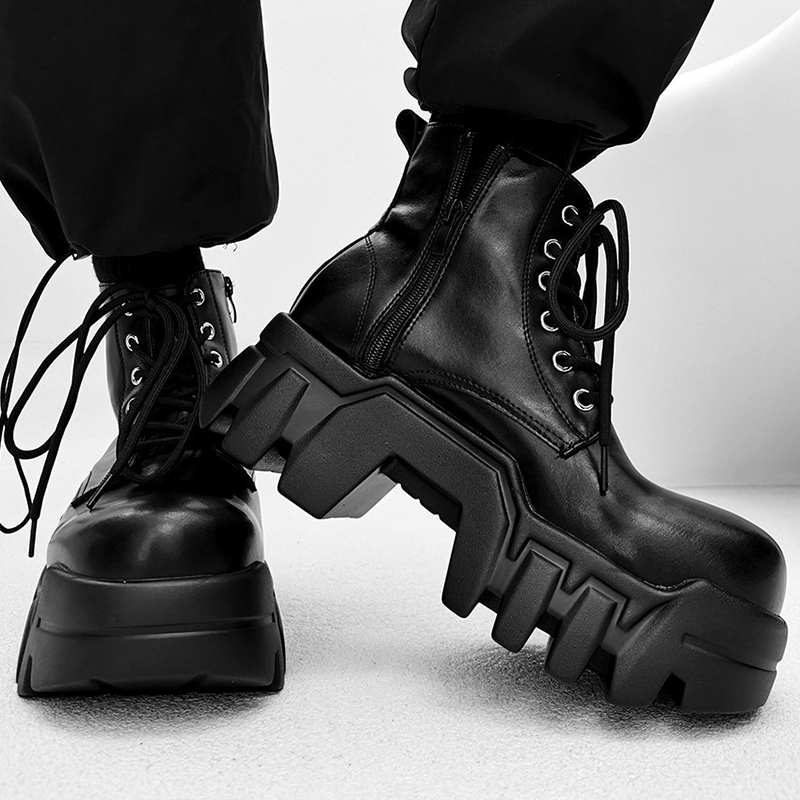 Botas de moda de lujo para hom - Street Fashion Punk reseña y precio