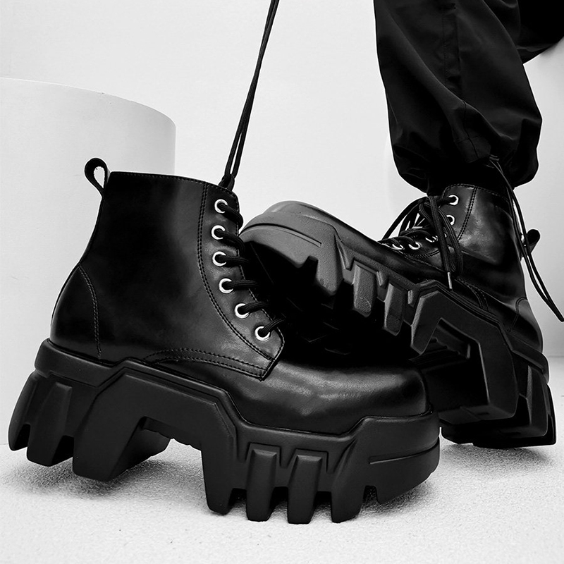 Botas de moda de lujo para hom - Street Fashion Punk reseña y precio